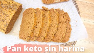 Pan keto de mantequilla de mani sin ningun tipo de harina  Sin gluten low carb [upl. by Casar]