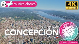 Volando sobre Concepción La segunda ciudad más grande de Chile Concepción Chile 🇨🇱 4K travel [upl. by Yirinec810]