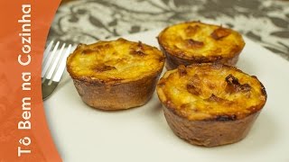 MINI QUICHES  Receita de mini quiche Episódio 69 [upl. by Barabas]