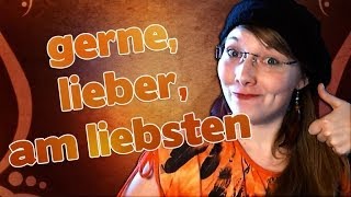 Learn German A1  gerne lieber am liebsten  Deutsch Für Euch 44 [upl. by Jelks922]