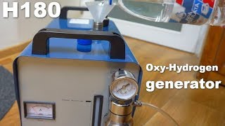 OxyHydrogenHHO generator Acrylic Flame PolisherWelder H180 95 lh 220V [upl. by Airad244]