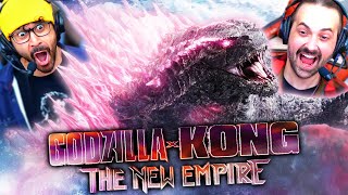 GODZILLA X KONG THE NEW EMPIRE TRAILER REACTION Godzilla Vs Kong 2  Monsterverse [upl. by Marybella]