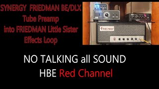 SYNERGY FRIEDMAN BEDLX Tube Preamp into FRIEDMAN Little Sister Effects Loop 3 Channel Little Sis [upl. by Smalley]