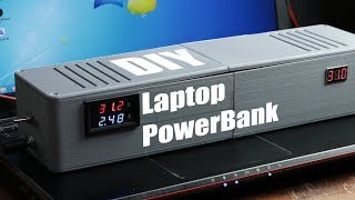 DIY Laptop PowerBank battery pack to charge your laptop on the go [upl. by Rovaert279]