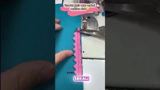 Tutorial jahit saku variasi segitiga pink tutorialjahit sewing tailor sewingtutorial [upl. by Autum505]