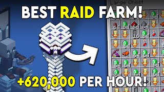 The BEST RAID XP Farm in Minecraft Bedrock 121 [upl. by Denie858]