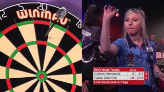 Sherrock vs Hammond Darts Ladies World Trophy 2017 Round 1 [upl. by Walcoff]