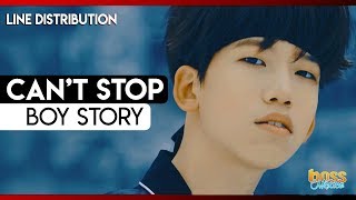 BOY STORY  Cant Stop Line Distribution [upl. by Palestine]