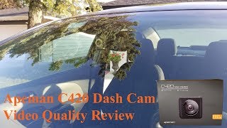 Apeman C420 Dash Cam Video Quality Review [upl. by Stich]