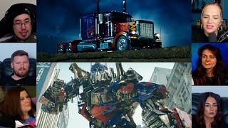 Entrance of Optimus Prime and His Crew Transformers  2007  Reaction Mashup  transformers [upl. by Caprice]