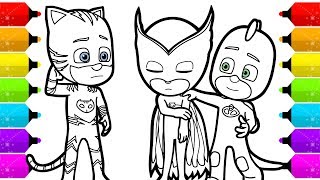 PJ Masks Coloring Pages for Kids [upl. by Psyche]