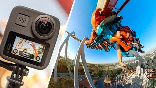 GoPro Max Review  360 Camera on a Rollercoaster [upl. by Anselmo795]