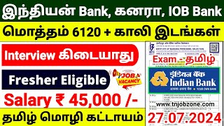 INDIAN BANK RECRUITMENT 2024 IN TAMIL😍IBPS CLERK NOTIFICATION 2024 TAMIL👉GOVT BANK JOB VACANCY 2024 [upl. by Inavihs794]