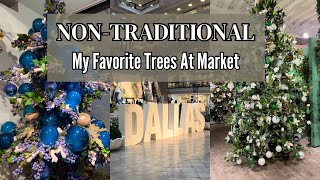 My Favorite NON TRADITIONAL CHRISTMAS TREE INSPIRATIONS From Dallas Christmas Market [upl. by Nogras]