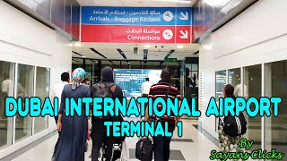 Dubai International Airport Arrival  Walkthrough and Guide  Terminal 1  SriLankan Airlines [upl. by Hatokad688]