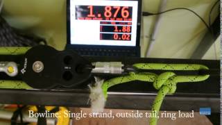 Bowline Single strand outside tail ring load [upl. by Hasty]