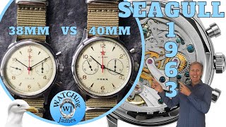 SeaGull 1963 38mm vs 40mm  Should you buy the 38mm or the 40mm [upl. by Leake]