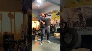 200 lbs loose sandbag to shoulder  thestrongseminarian [upl. by Gretna198]