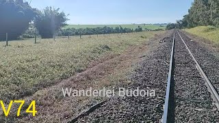 Ferrovia Malha Oeste V74 Guaiçara SP a Promissão SP NOB 3623 [upl. by Amirak]