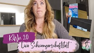 Live Schwangerschafttest  bin ich schwanger geworden im Kryozyklus  KiWu 20  ICSI Tagebuch [upl. by Gnouc391]