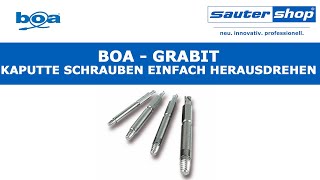 GRABIT Schraubenausdreher von Boa  Kaputte Schrauben entfernen bzw herausdrehen  sautershop [upl. by Malissia]