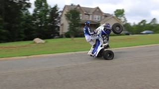 2017 Yfz 450r Wheelie Fail [upl. by Nyladnohr]