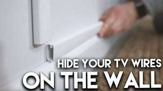 How To Hide TV Wires On The Wall Like A Real OG [upl. by Czarra]