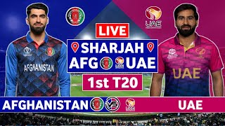 United Arab Emirates v Afghanistan 1st T20 Live Scores  UAE vs AFG 1st T20 Live Scores amp Commentary [upl. by Eruza]