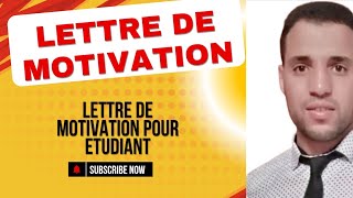 lettre de motivation pour demande demploi [upl. by Elbart496]