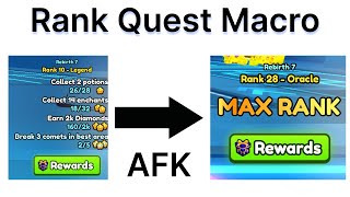 Pet Simulator 99  RankQuestMacro  Afk Ranks [upl. by Jari]