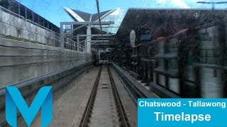 Sydney Metro Full Ride Timelapse Chatswood  Tallawong [upl. by Nireil627]