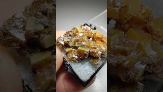 Wulfenite crystals Chihuahua Mexico [upl. by Larret]