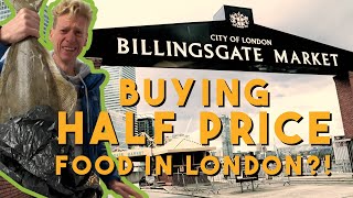 Buying HALF PRICE FOOD at London wholesale markets Visit Billingsgate Smithfield and Spitalfields [upl. by Filippo]