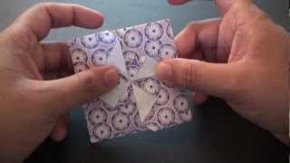 Easy Origami Gift Envelope Pinwheel Design Tutorial [upl. by Inanaup]