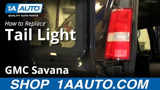 How to Replace Tail Lights amp Bulbs 0314 GMC Savana [upl. by Essy]