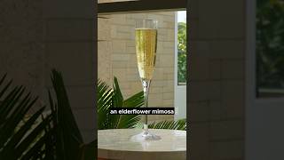 Alcohol Free Elderflower Mimosa Recipe nonalcoholiccocktails mocktailrecipe alcoholfree [upl. by Rugg]