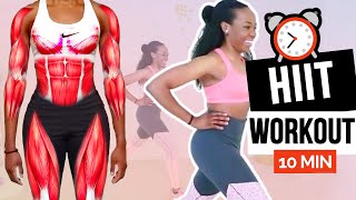 10 Min HIIT Workout  No Burpees 👀  Standing Only Exercises [upl. by Gilligan441]