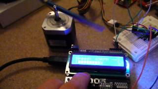 Controlling a stepper motor with Arduino and Pololu Allegro A4988 driver [upl. by Flosser]