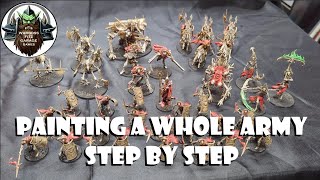 Ossified Undead army paint from start to finish [upl. by Ainehta550]