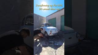 Transforming my Fiat 500 30second cleanup [upl. by Trisa]