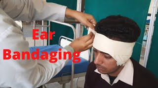 Ear bandaging by PC nursing procedure [upl. by Shulock307]