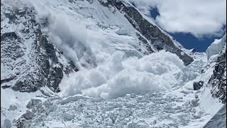 Khumbu Icefall  Avalanche [upl. by Yllib211]