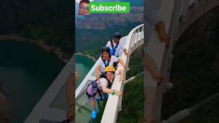 scared lady on High altitude altitude funny trending fun ytshorts shorts [upl. by Akoyin815]