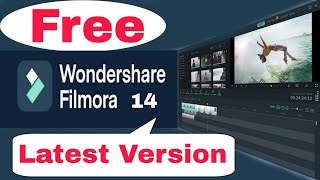 No watermark Wondershare Filmora 14 latest version How to Use freely No Crack file User id key [upl. by Sirehc]