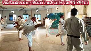 Jatrabari Karate School Kick Training Video  Uzzal karate Academy Jatrabari  Live on karate  UKA [upl. by Middle]