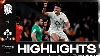 HIGHLIGHTS  🏴󠁧󠁢󠁥󠁮󠁧󠁿 ENGLAND V IRELAND ☘️  2024 GUINNESS MENS SIX NATIONS RUGBY [upl. by Aihsel]