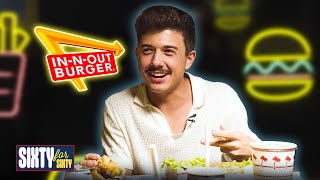 Can Bradley Steven Perry Eat 60 of InNOut  60For60 [upl. by Ado429]