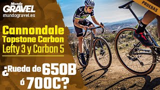 MUNDO GRAVEL Cannondale Topstone Carbon 5 y Carbon Lefty 3  Revista BIKE [upl. by Aicilana]