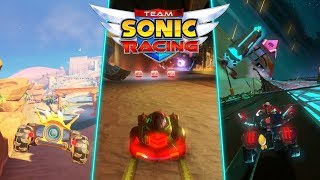 Team Sonic Racing All Sandopolis Tracks PS4 Pro [upl. by Nepil412]