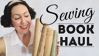 Sewing Book Haul Vintage books on sewing and fashion from the Lifeline Bookfest 2019 [upl. by Khudari]